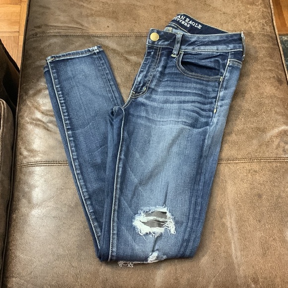 Denim - American Eagle super stretch distressed jeggings size 6